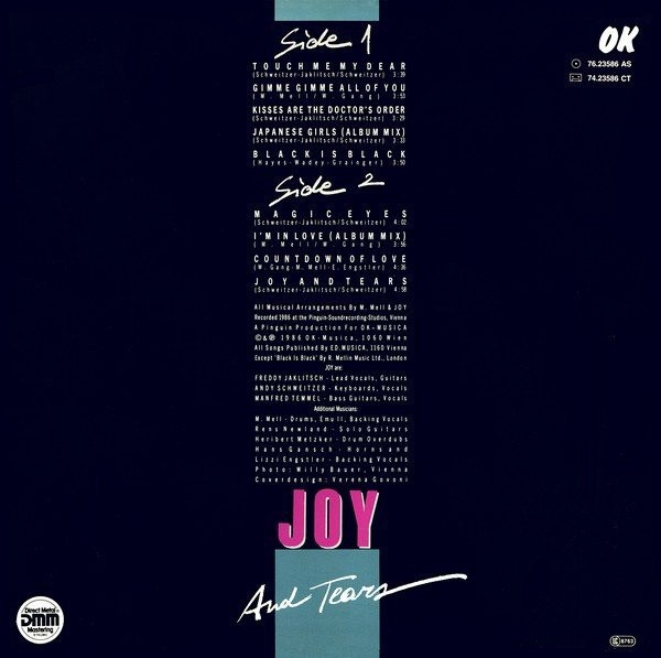 Joy 1986. Joy Joy and tears. 1986 - Joy and tears. Joy and tears альбом. Обложка альбома Joy - Joy and tears (1987).