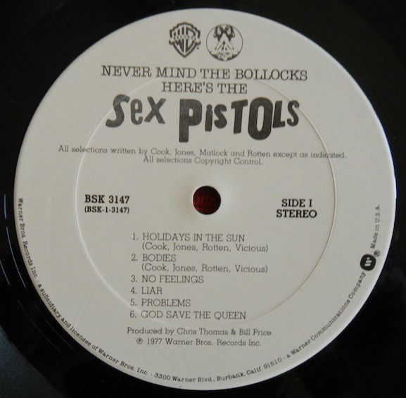 Sex Pistols - Never Mind The Bollocks Here's The Sex Pistols Label: Wa...