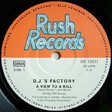 DJ's Factory – A View To A Kill - Виниловые пластинки, Интернет-Магазин "Ультра", Екатеринбург  