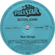 Elton John – Your Songs - Виниловые пластинки, Интернет-Магазин "Ультра", Екатеринбург  